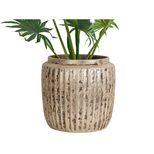 Planter Romimex Beige Ceramic 29 x 29 x 29 cm Romimex