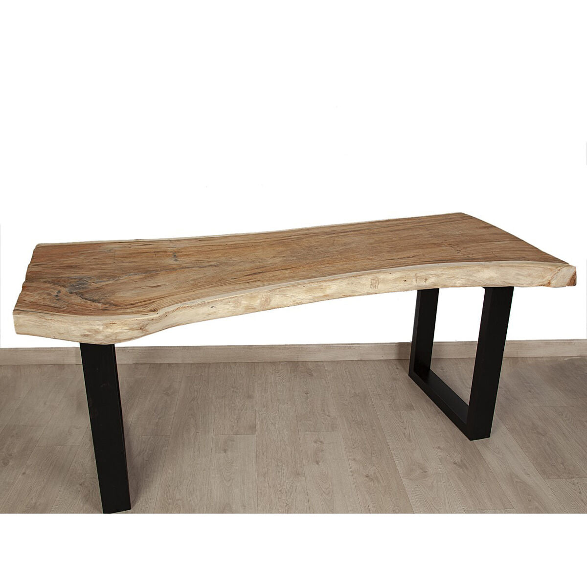 Table Romimex Black Natural Suar wood 200 x 75 x 100 cm Romimex