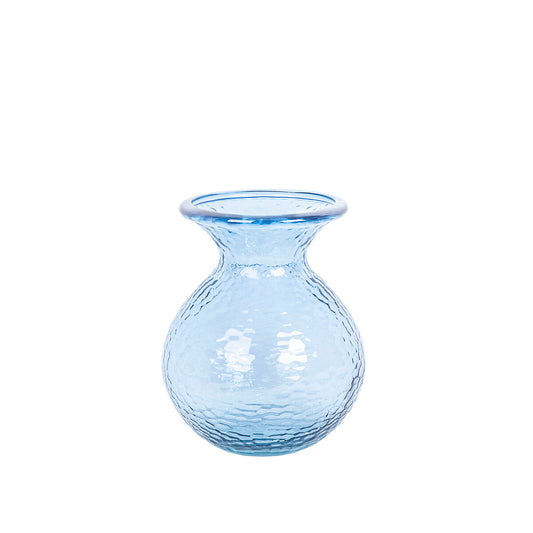 Vase Romimex Blue recycled glass 20 x 25 x 20 cm