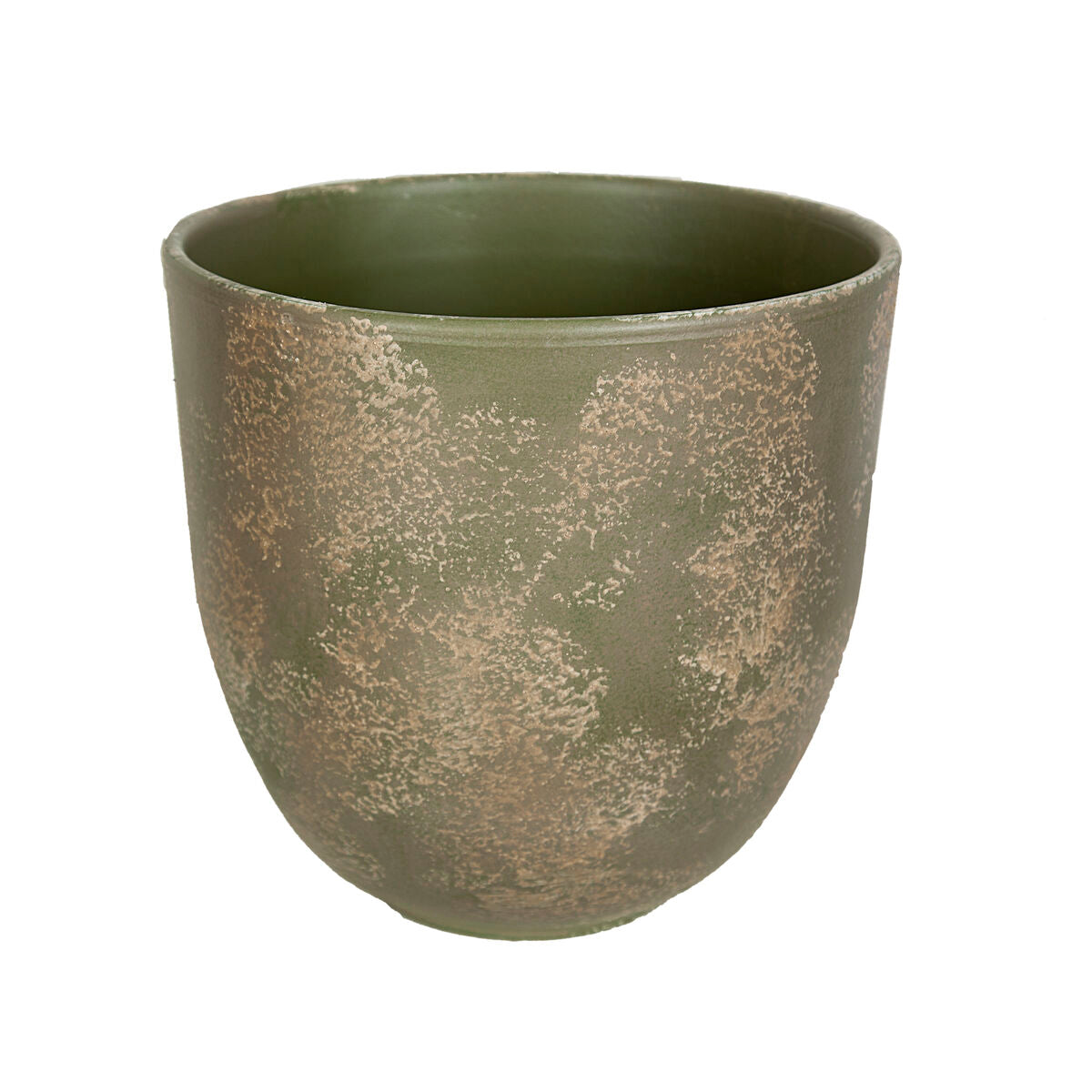 Planter Romimex Green Ceramic 27 x 27 x 27 cm Romimex