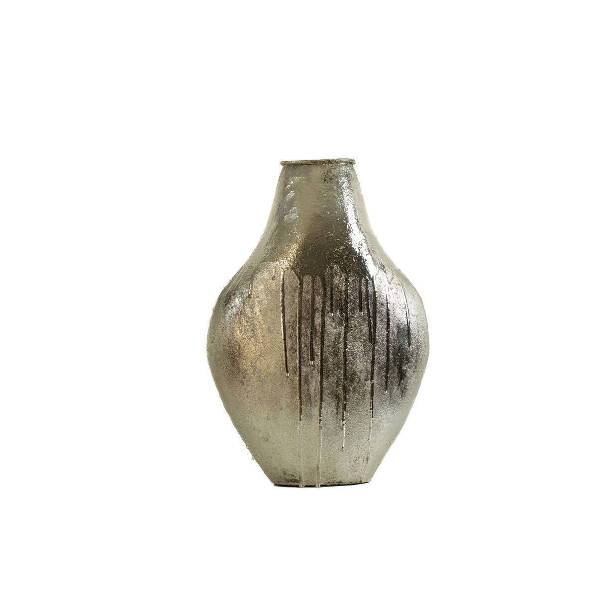 Vase Alexandra House Living Champagne Aluminium 34 x 48 x 13 cm Alexandra House Living