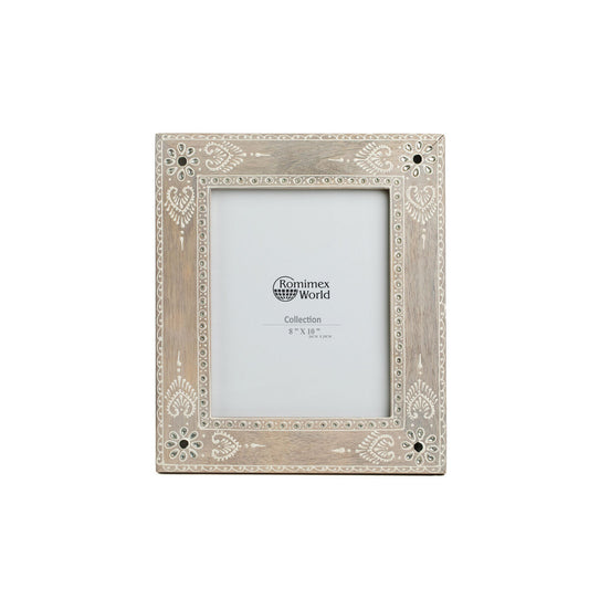 Photo frame Romimex Brown Mango wood 20 x 25 x 2 cm Romimex