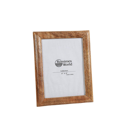 Photo frame Romimex Brown Wood 24 x 1 x 19 cm Romimex