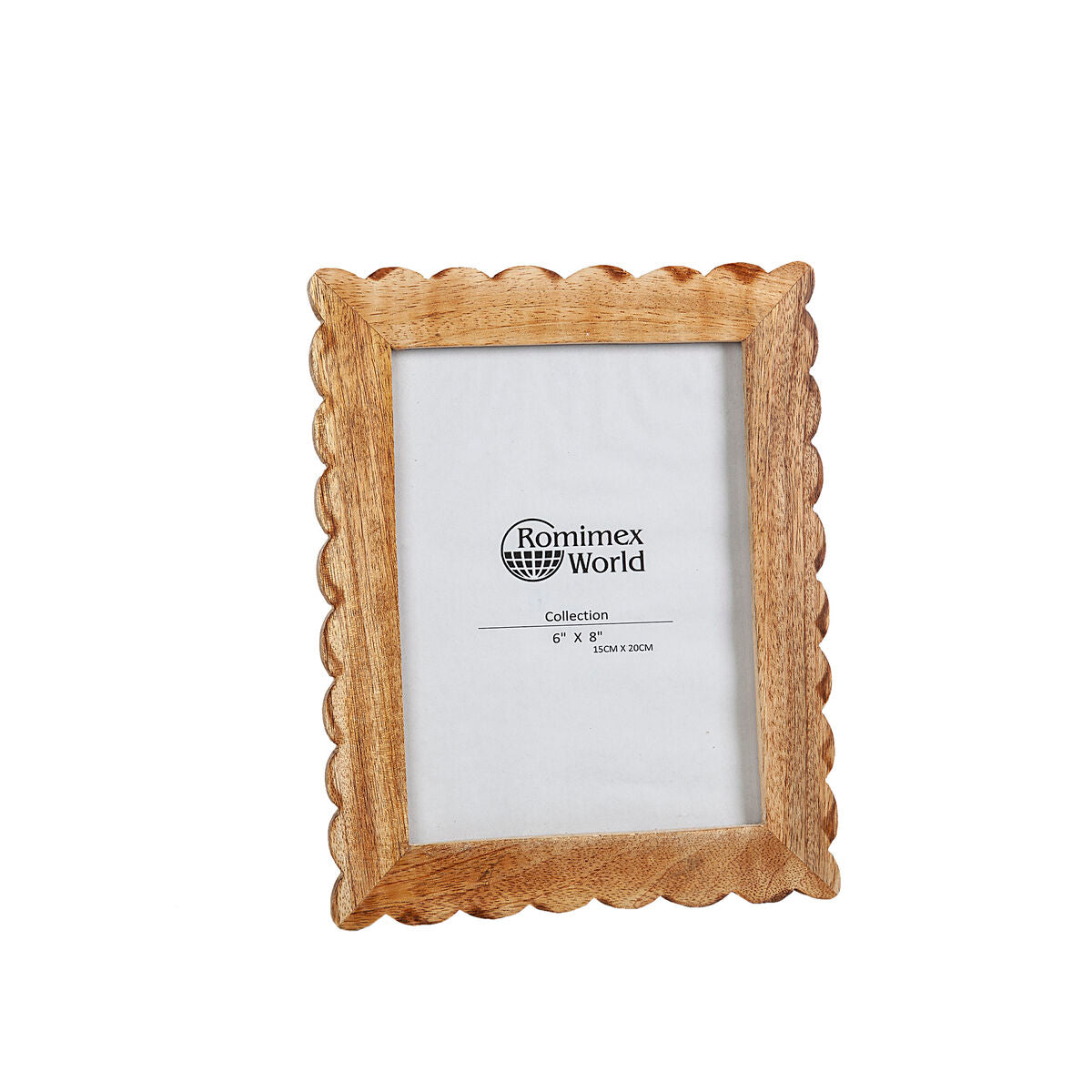 Photo frame Romimex Brown Wood 25 x 1 x 20 cm Romimex