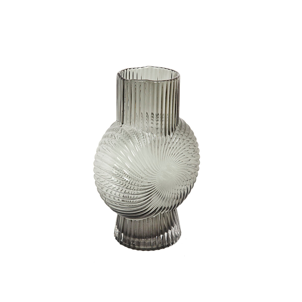 Vase Romimex Grey Glass 18 x 25 x 18 cm Romimex