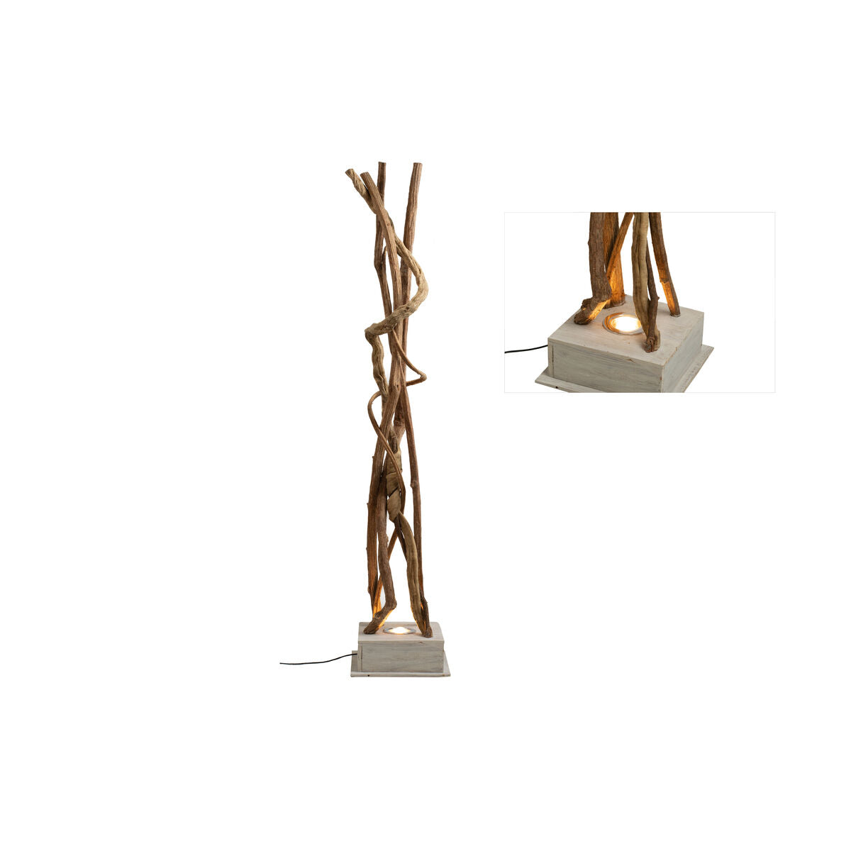 Floor Lamp Romimex Natural 30 x 180 x 30 cm Romimex