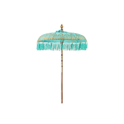 Decorative umbrella Romimex Bali Blue Turquoise 150 x 200 x 150 cm Romimex