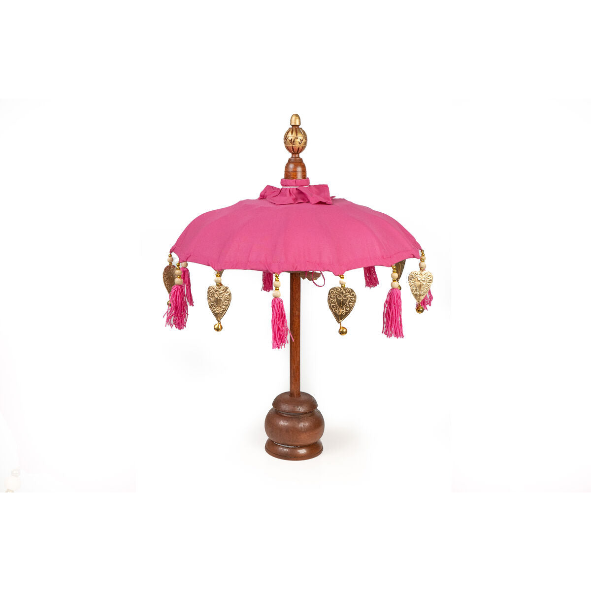 Decorative umbrella Romimex Fuchsia 35 x 60 x 35 cm Romimex