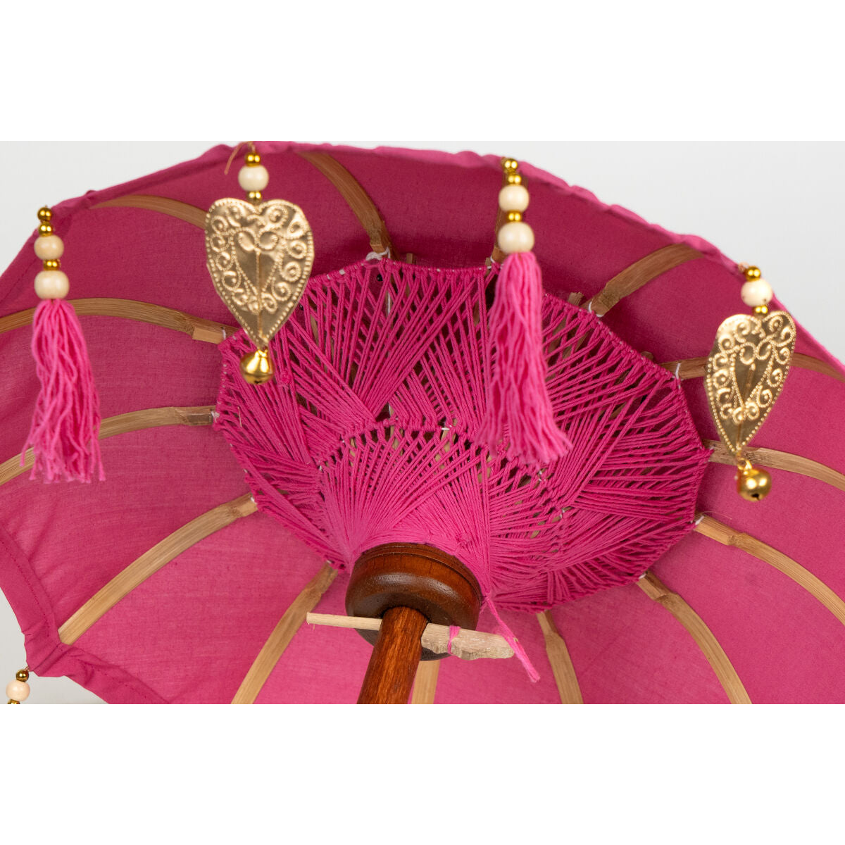 Decorative umbrella Romimex Fuchsia 35 x 60 x 35 cm Romimex