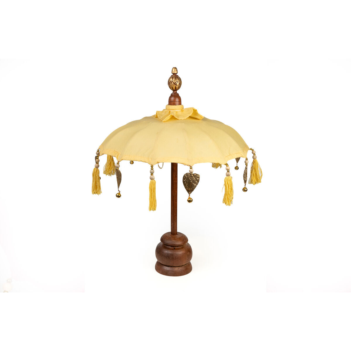 Decorative umbrella Romimex Yellow 35 x 60 x 35 cm Romimex