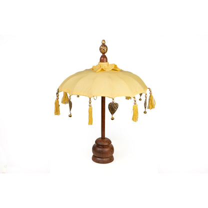 Decorative umbrella Romimex Yellow 35 x 60 x 35 cm Romimex