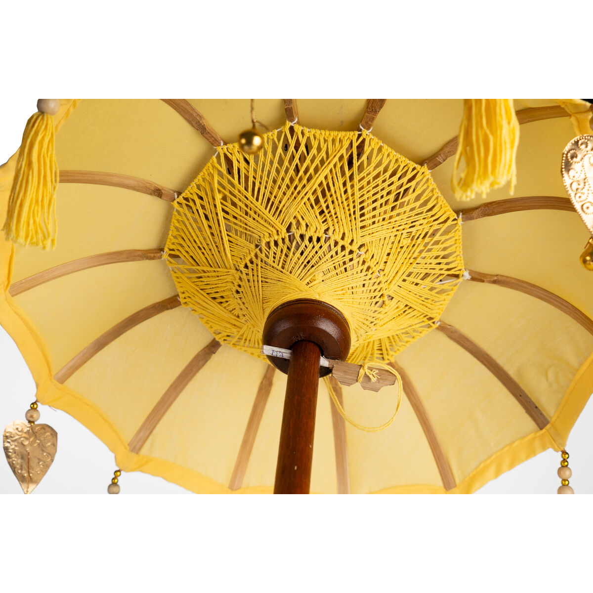 Decorative umbrella Romimex Yellow 35 x 60 x 35 cm Romimex