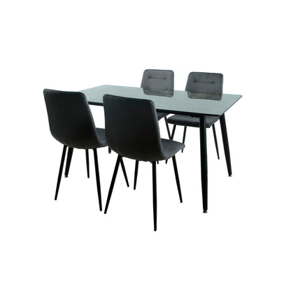 Table set with chairs Romimex 5 Pieces Romimex