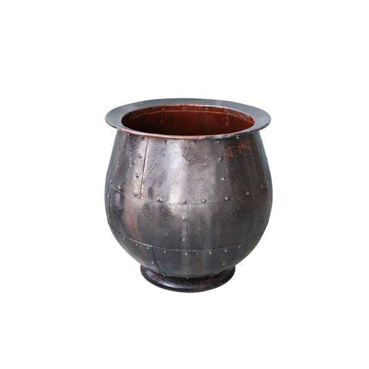 Planter Romimex Black Metal 63 x 64 x 63 cm Romimex