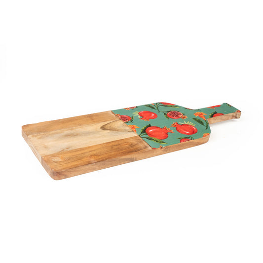 Cutting board Romimex Red Green Mango wood Pomegranate 41 x 2 x 11 cm