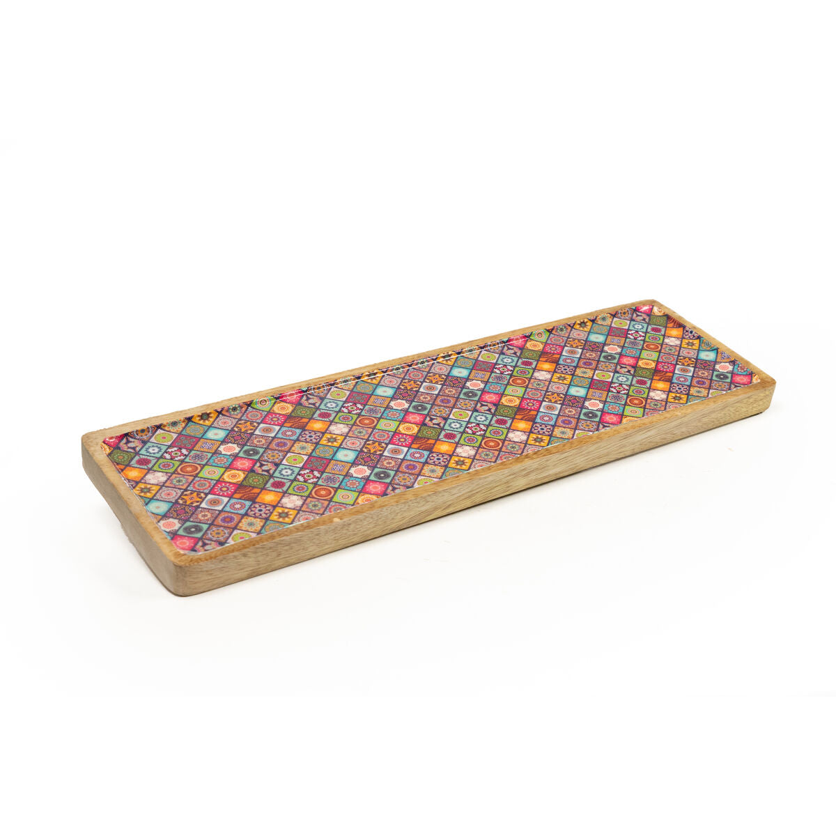 Snack tray Romimex Red Mango wood Rectangular 50 x 4 x 15 cm Romimex