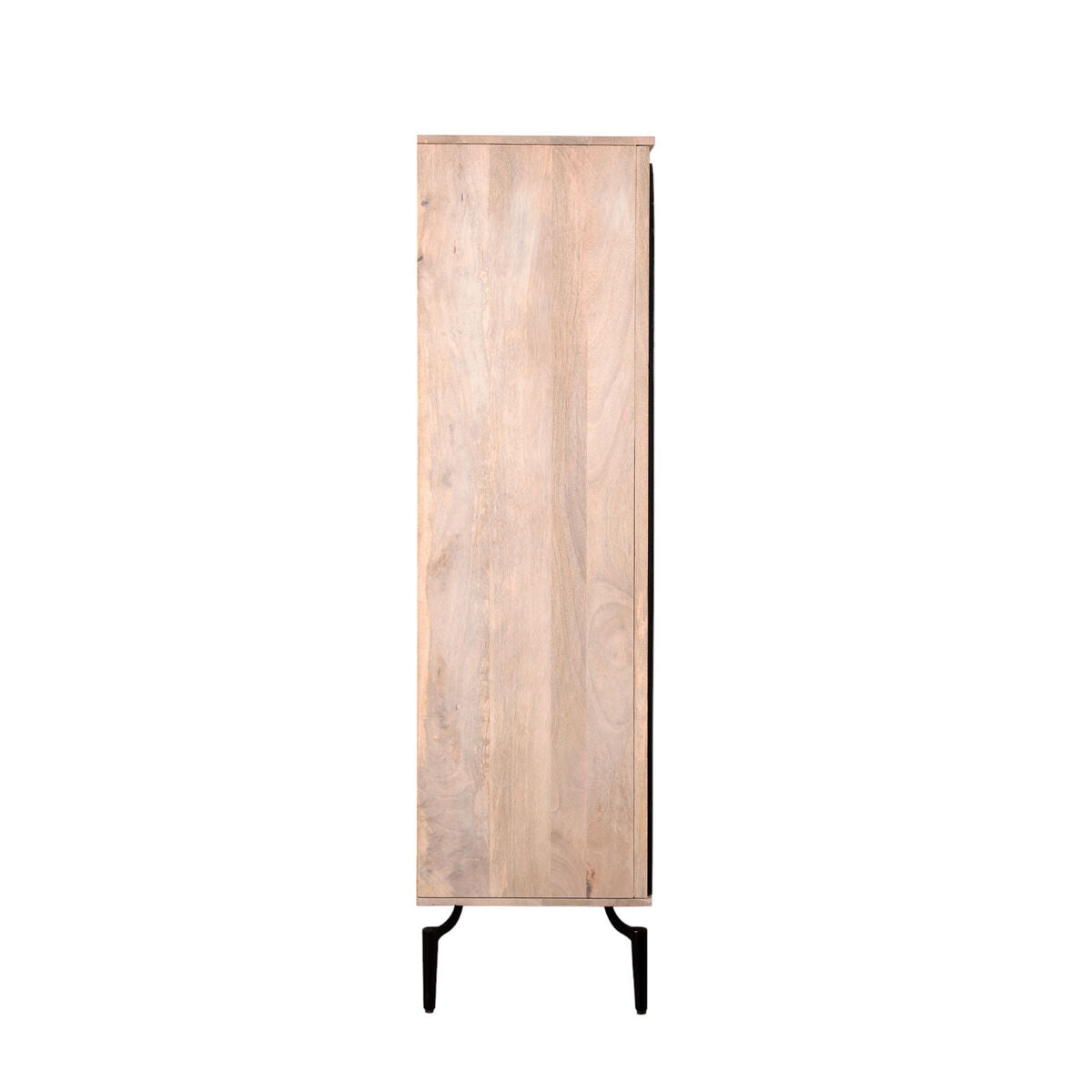 Cupboard Romimex Black Natural Mango wood 45 x 170 x 90 cm Romimex