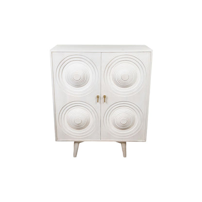 Sideboard Romimex White Mango wood 42 x 111 x 91 cm Romimex