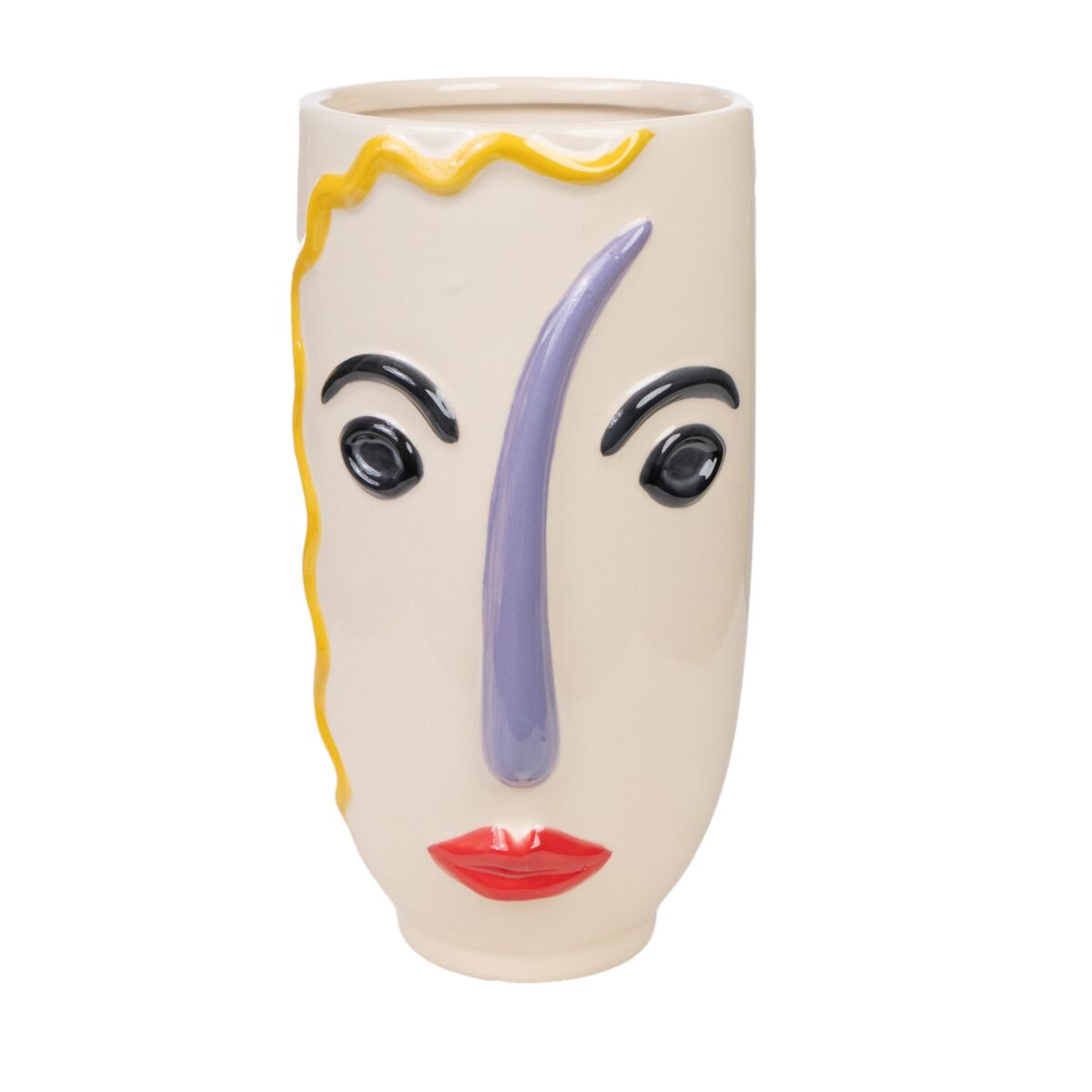 Vase Romimex Multicolour Ceramic Face 16 x 30 x 16 cm Romimex