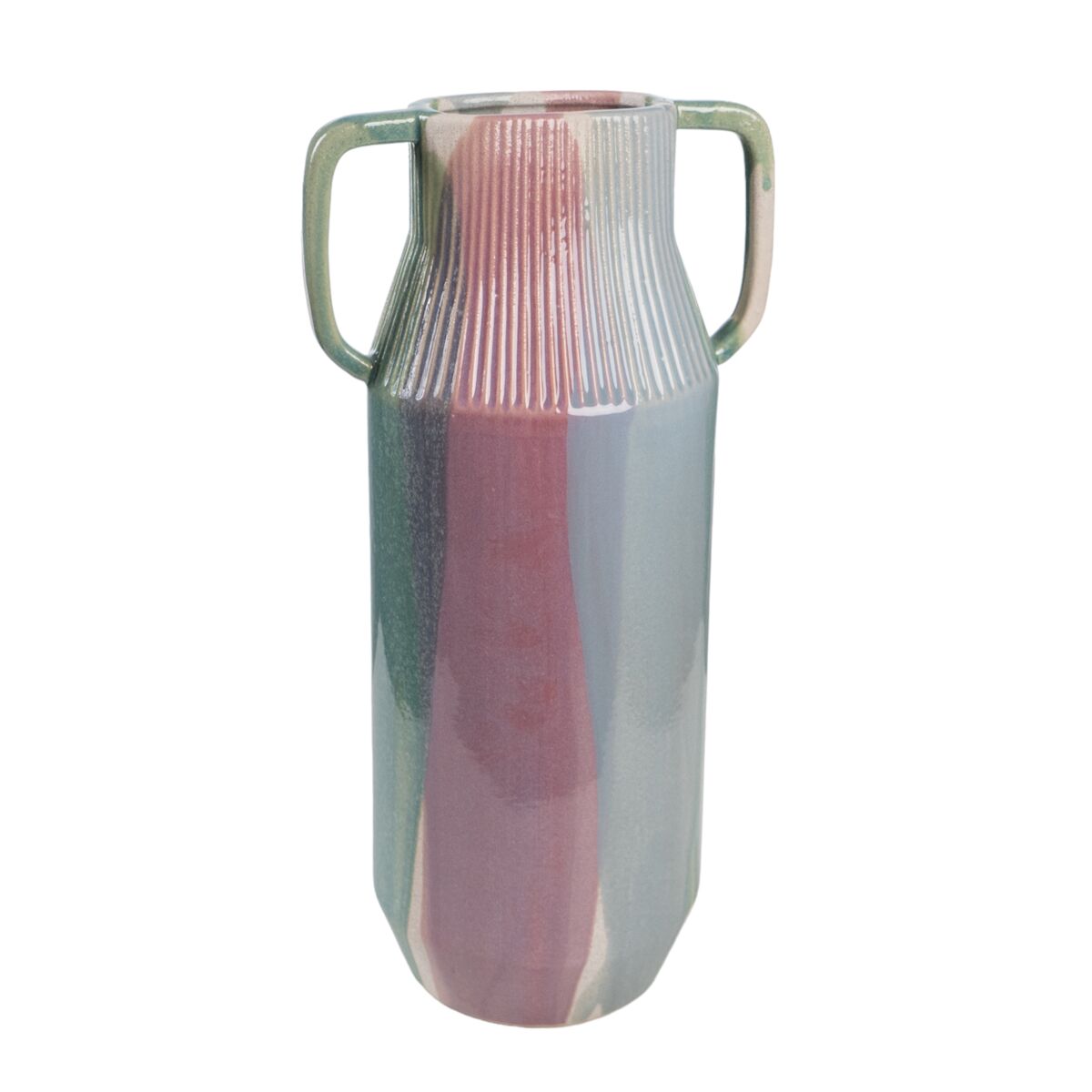 Vase Romimex Multicolour Ceramic 17 x 32 x 13 cm With handles Romimex