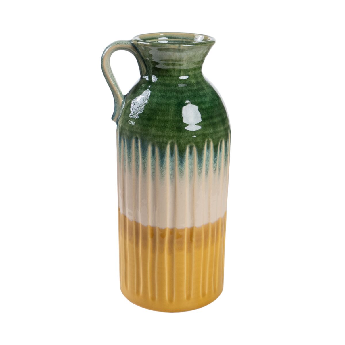 Vase Romimex Multicolour Ceramic 24,5 x 3 x 33,5 cm With handle Romimex