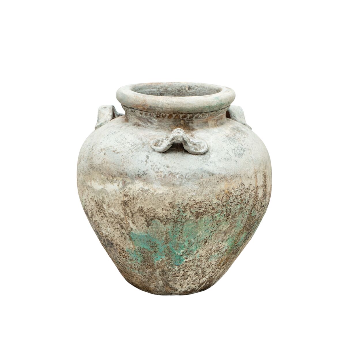 Vase Romimex Grey Turquoise Terracotta 40 x 40 x 40 cm Romimex