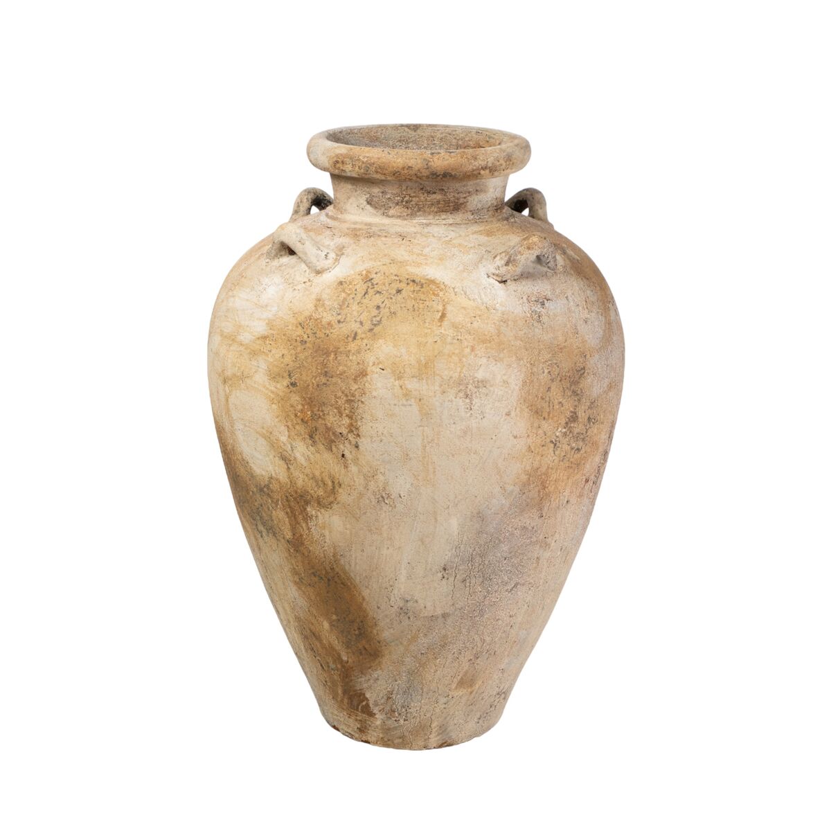 Vase Romimex Brown Beige Terracotta 55 x 80 x 55 cm With handles Romimex