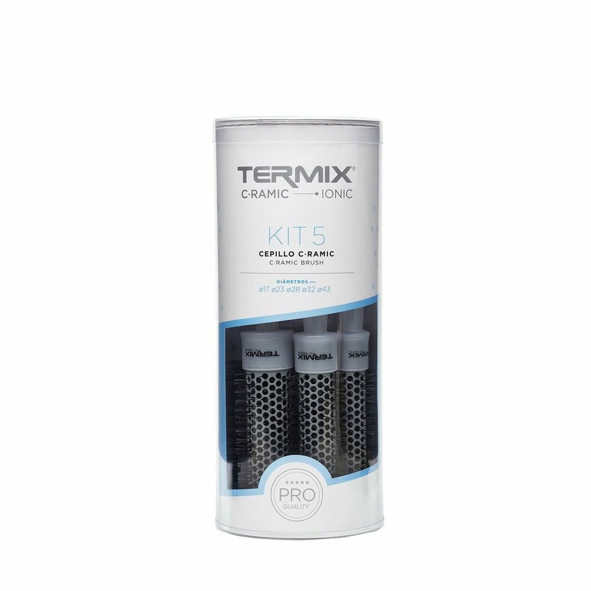 Set of combs/brushes Termix C-Ramic Ionic White (5 pcs)