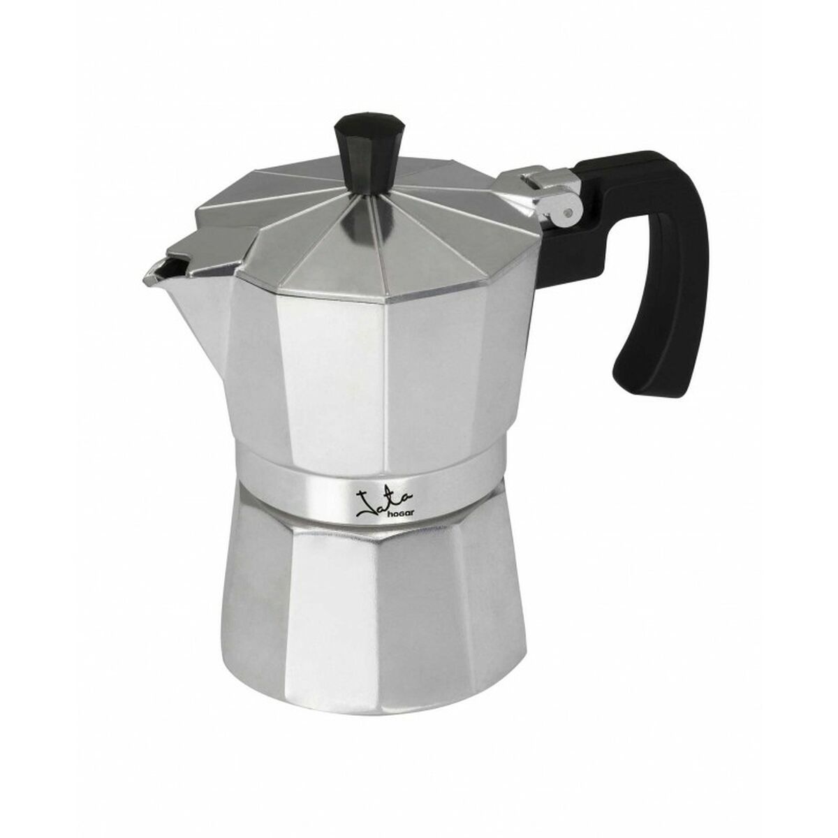 Italian Coffee Pot JATA CCA3 * Silver Aluminium 3 Cups JATA