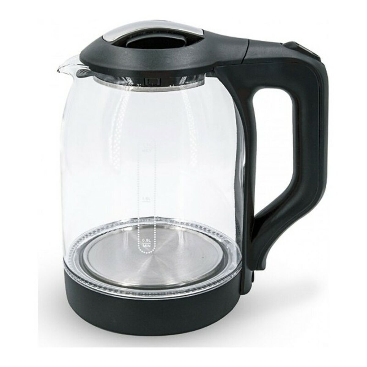 Kettle COMELEC 1,8 L 1500W Black White Stainless steel 1500 W 2200 W COMELEC