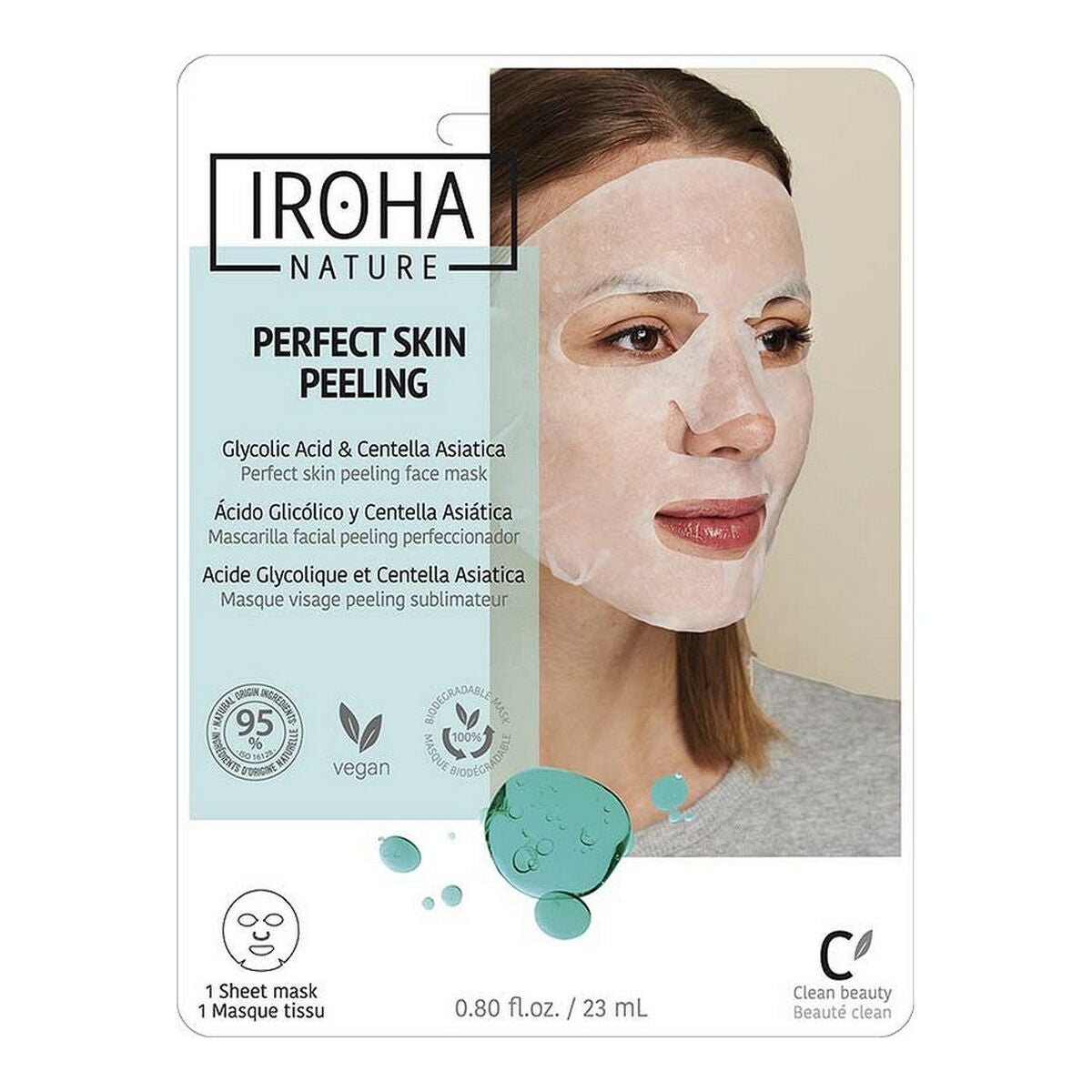 Glycolic Peeling Mask Iroha Perfect Skin Peeling 23 ml