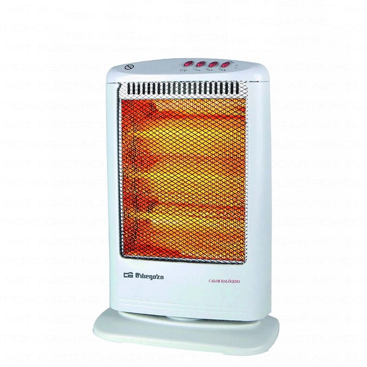 Halogen Heater Orbegozo BP 0303 B 1200 W White Black Orbegozo