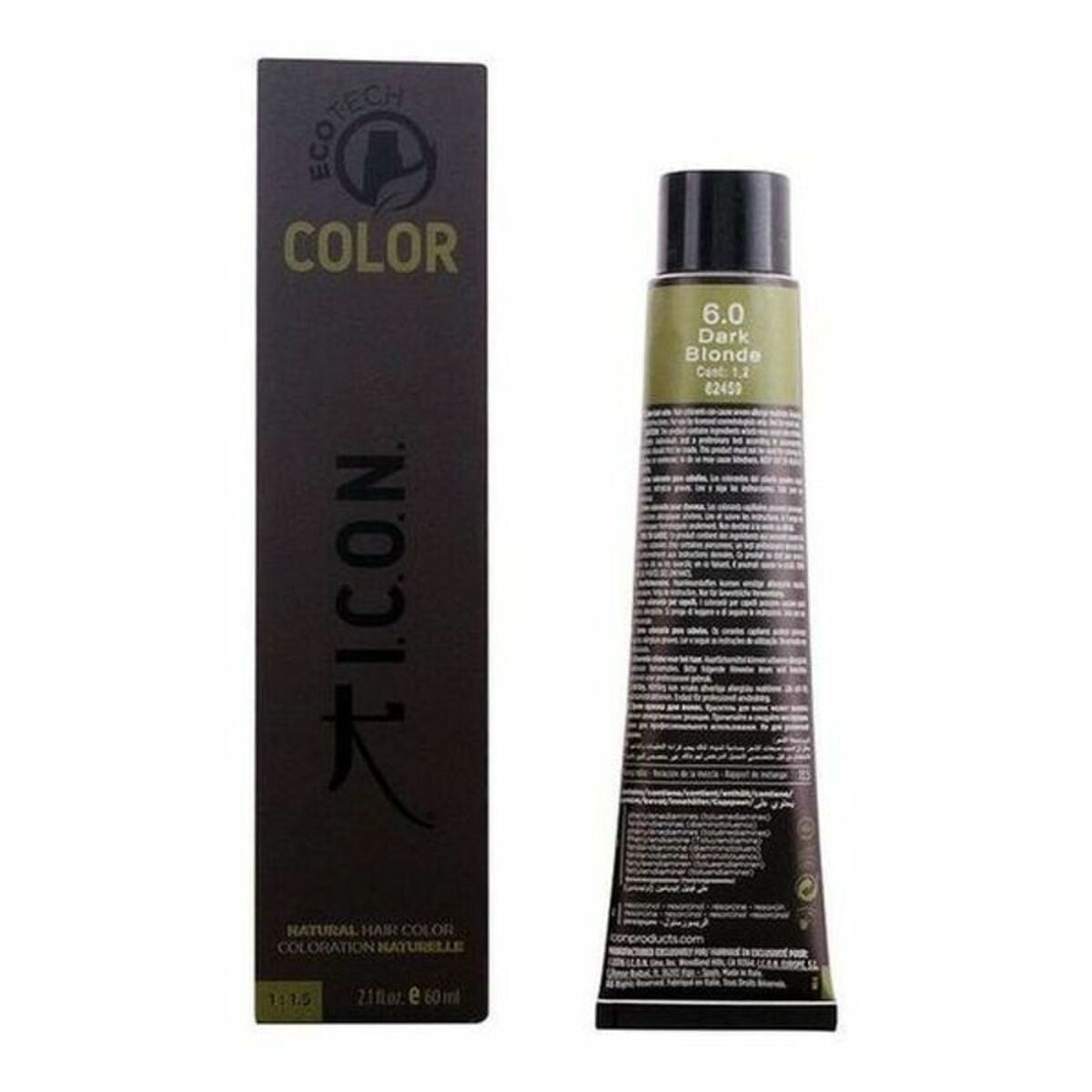 Tinte Permanente Ecotech Color Icon Ecotech Color (60 ml) Nº 9.0-rubio muy claro Nº 8.0-rubio claro 60 ml