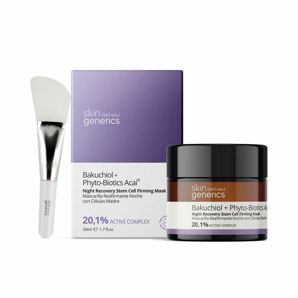 Moisturising Overnight Mask Skin Generics Bakuchiol+ Phyto-Biotics Acai 30 ml Skin Generics