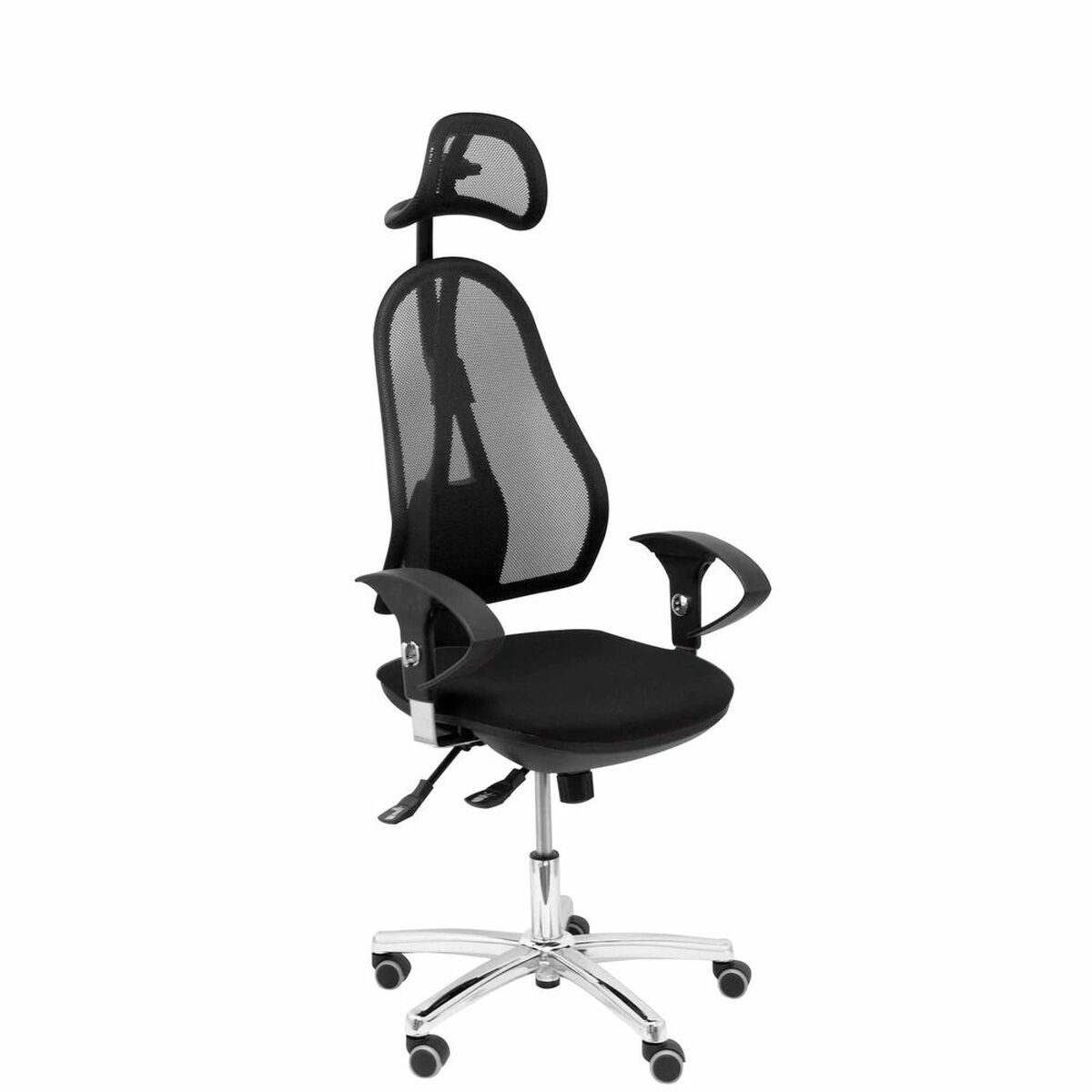 Office Chair with Headrest Socuéllamos P&C 840B21C Black P&C