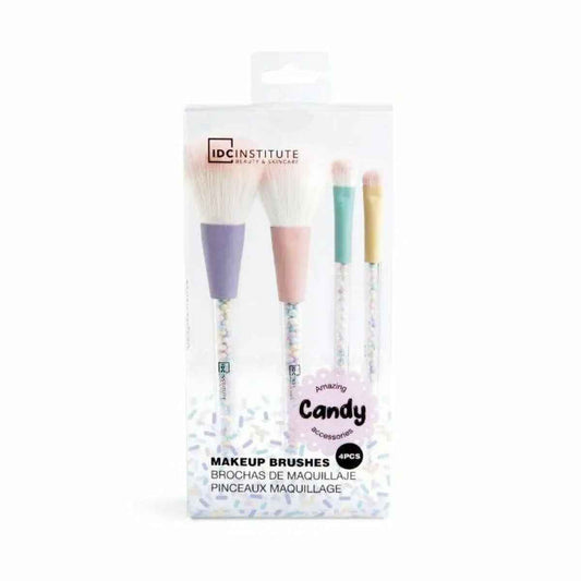 Set of Make-up Brushes IDC Institute Candy (4 pcs) IDC Institute