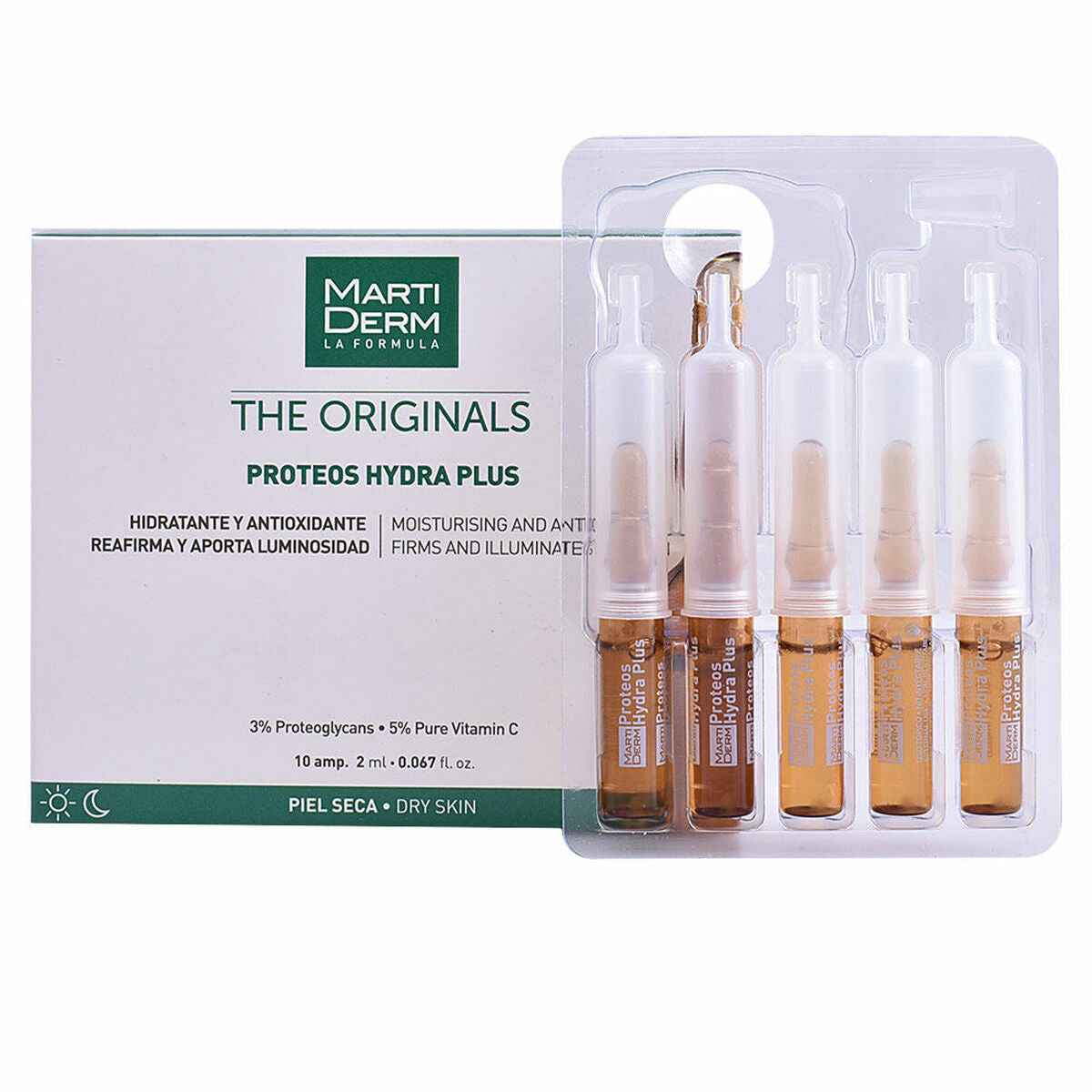 Facial Serum Martiderm 1472-35013 400 ml Moisturizing Antioxidant (10 X 2 ml) Martiderm