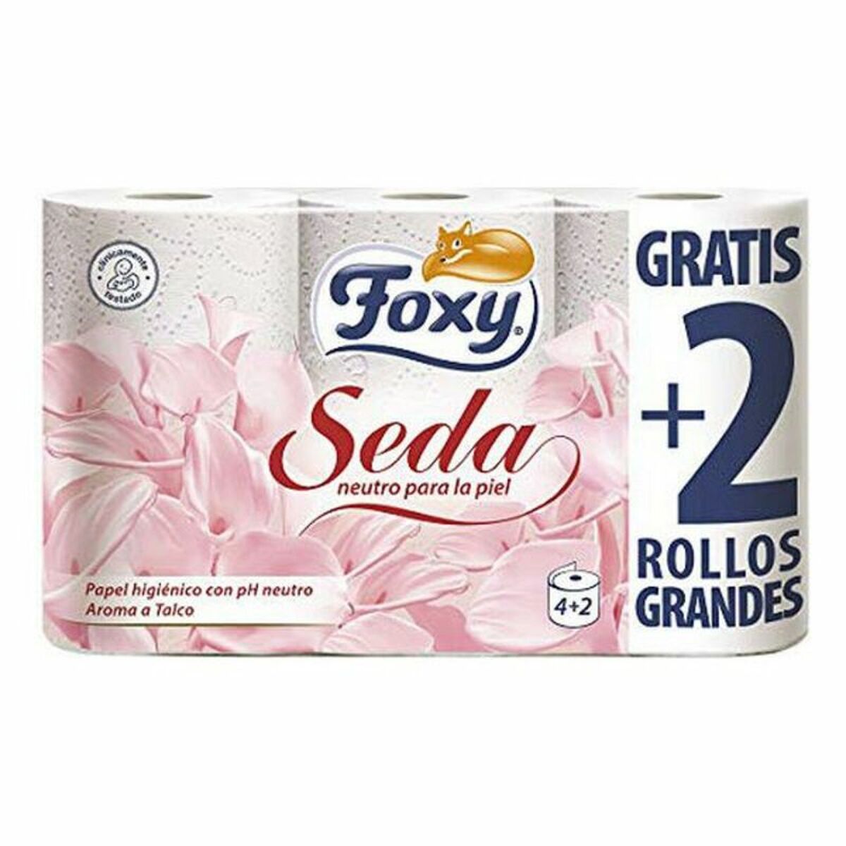 Toilet Roll Seda PH Neutro Foxy (6 uds) Foxy