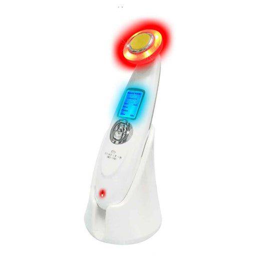 Facial Massager with Radiofrequency, Phototherapy and Electrostimulation Drakefor DKF-9902AURUM White Drakefor