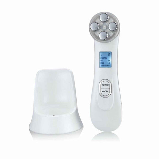 Facial Massager with Radiofrequency, Phototherapy and Electrostimulation Drakefor 9905 White 3 Pieces Drakefor