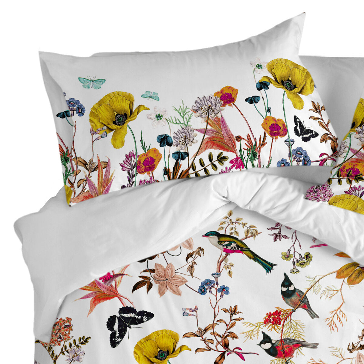 Pillowcase set HappyFriday Multicolour 50 x 75 cm Birds 2 Pieces HappyFriday