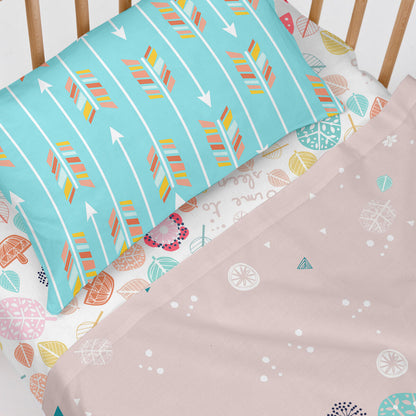 Fitted sheet HappyFriday MOSHI MOSHI Multicolour 60 x 120 x 14 cm HappyFriday