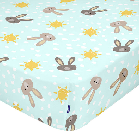 Fitted sheet HappyFriday MOSHI MOSHI Multicolour 105 x 200 x 32 cm HappyFriday