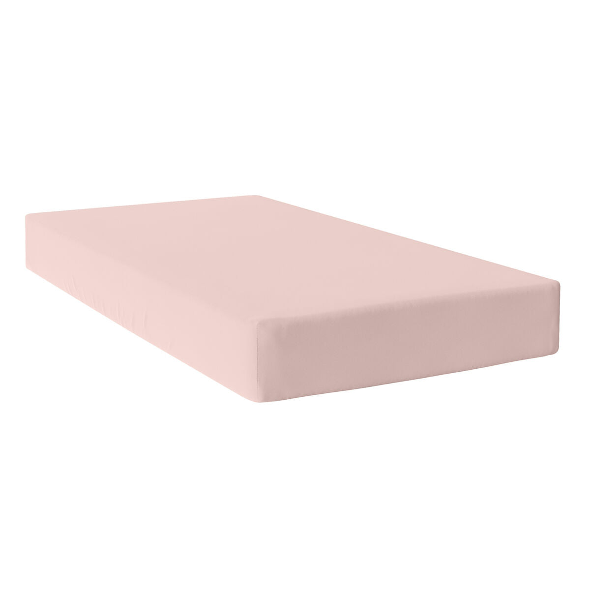 Fitted bottom sheet HappyFriday BASIC Light Pink 90 x 200 x 32 cm