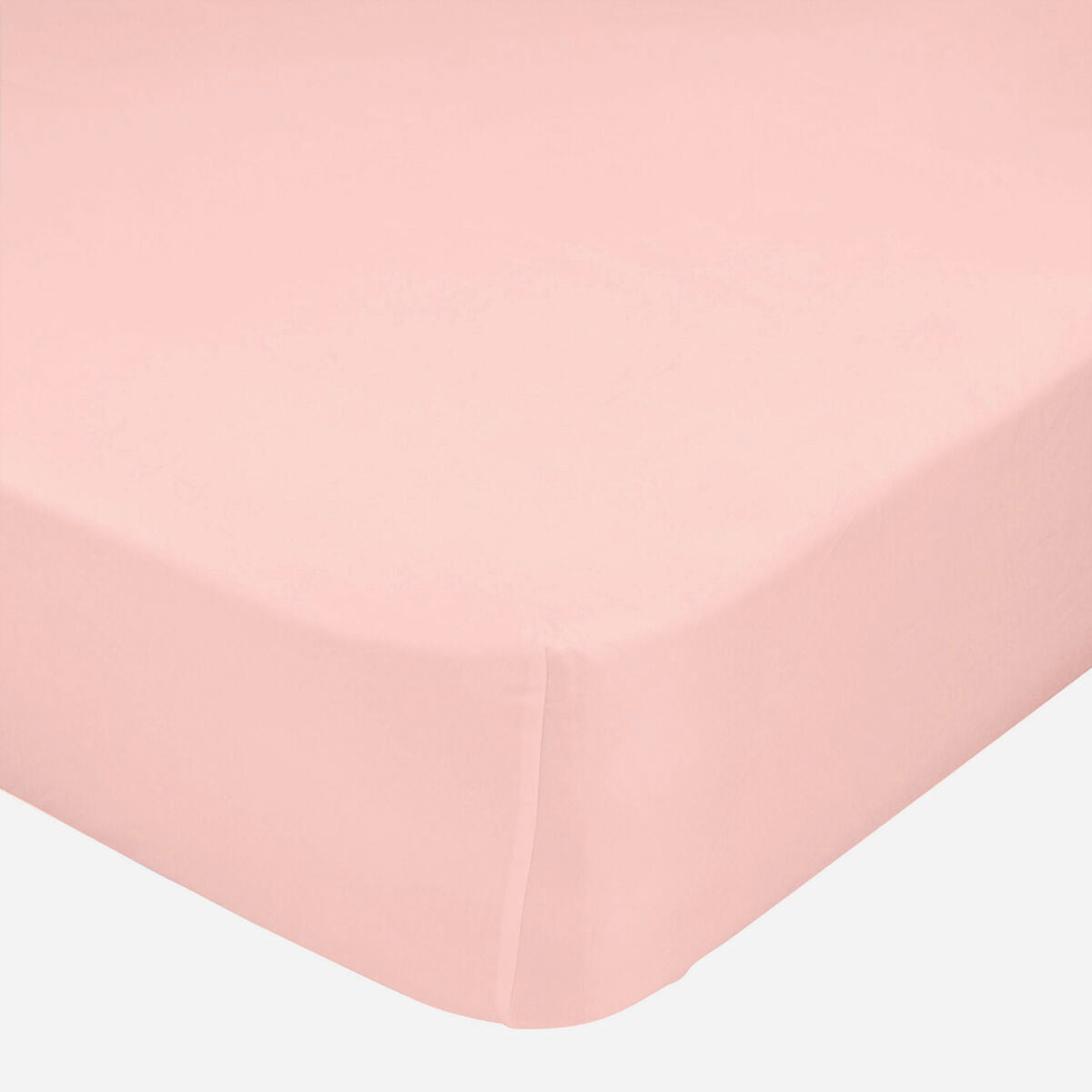 Fitted bottom sheet HappyFriday BASIC Light Pink 90 x 200 x 32 cm