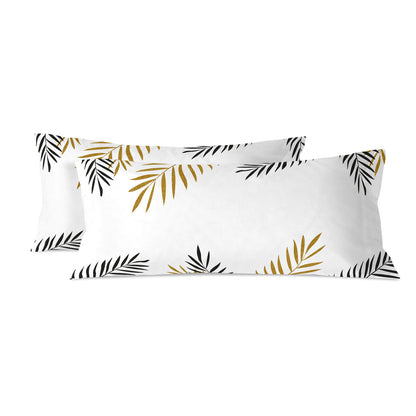 Pillowcase HappyFriday Blanc Foliage Multicolour 45 x 110 cm (2 Units)