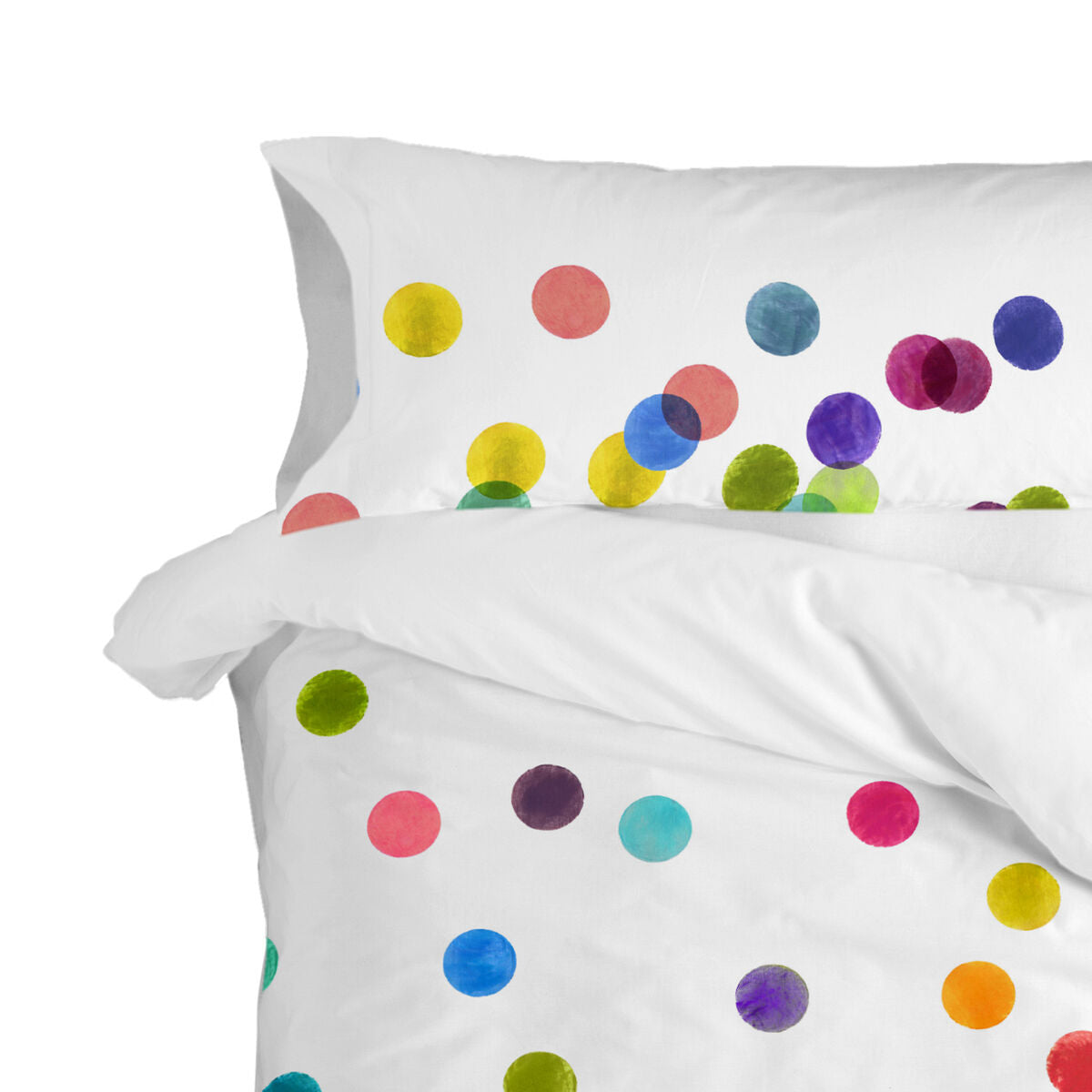 Pillowcase HappyFriday Confetti Multicolour 45 x 110 cm (2 Units)