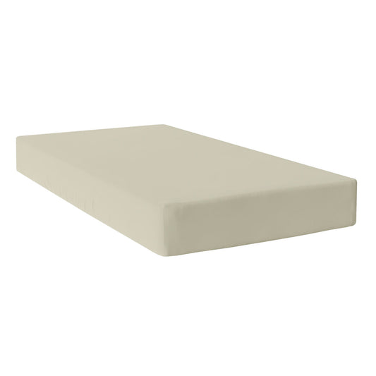 Fitted bottom sheet HappyFriday BASIC Beige 105 x 200 x 32 cm HappyFriday