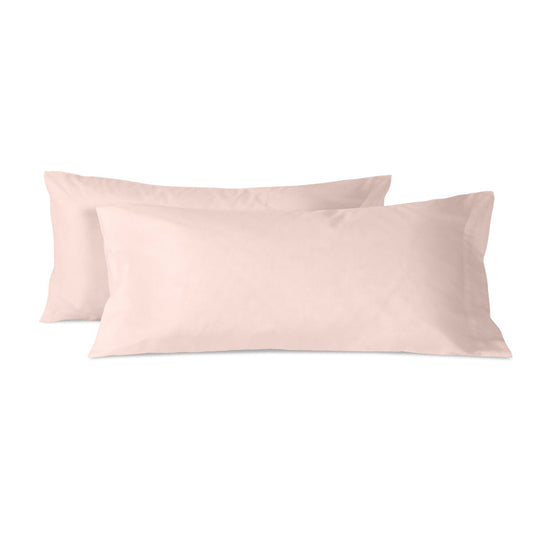 Pillowcase HappyFriday BASIC Light Pink 45 x 110 cm (2 Units)