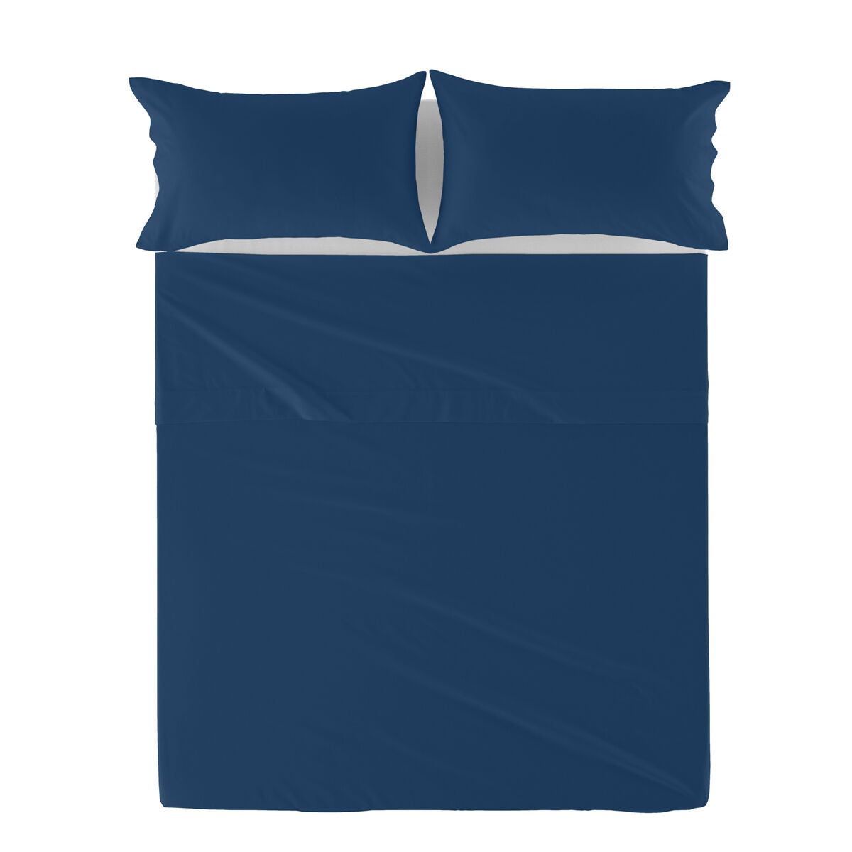 Top sheet HappyFriday Basic Navy Blue 160 x 270 cm HappyFriday